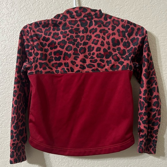 Nike Girls Leopard Print Tricot Tracksuit Jacket - Size 3T - Picture 5 of 7